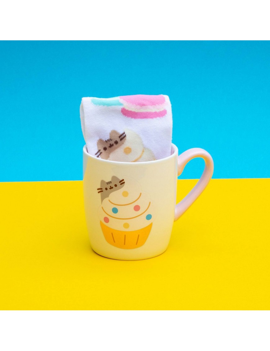 Set cana si sosete - Gold Pusheen