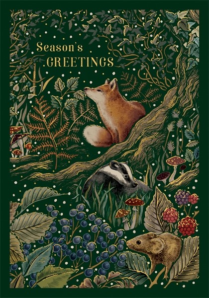Felicitare - Season\'s Greetings - Fox Badger and Mouse | The Art File