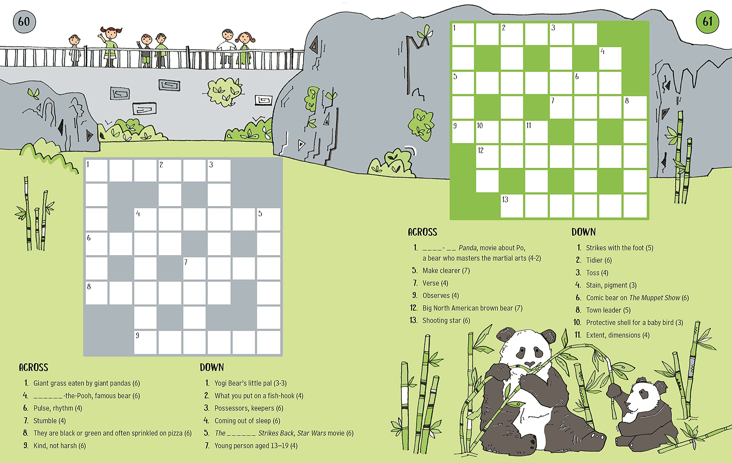 100 Children\'s Crosswords - Animals | Phillip Clarke - 2 | YEO