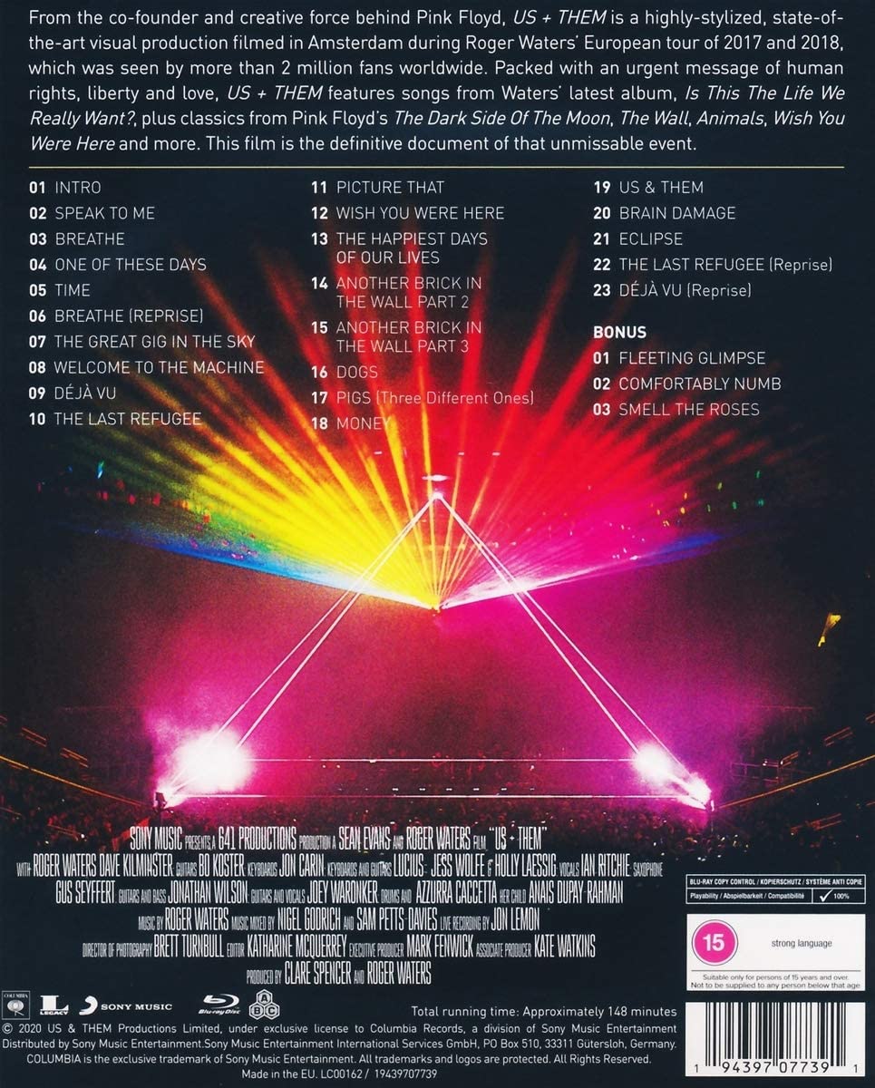 Us + Them (Blu-Ray Disc) | Roger Waters - 1 | YEO