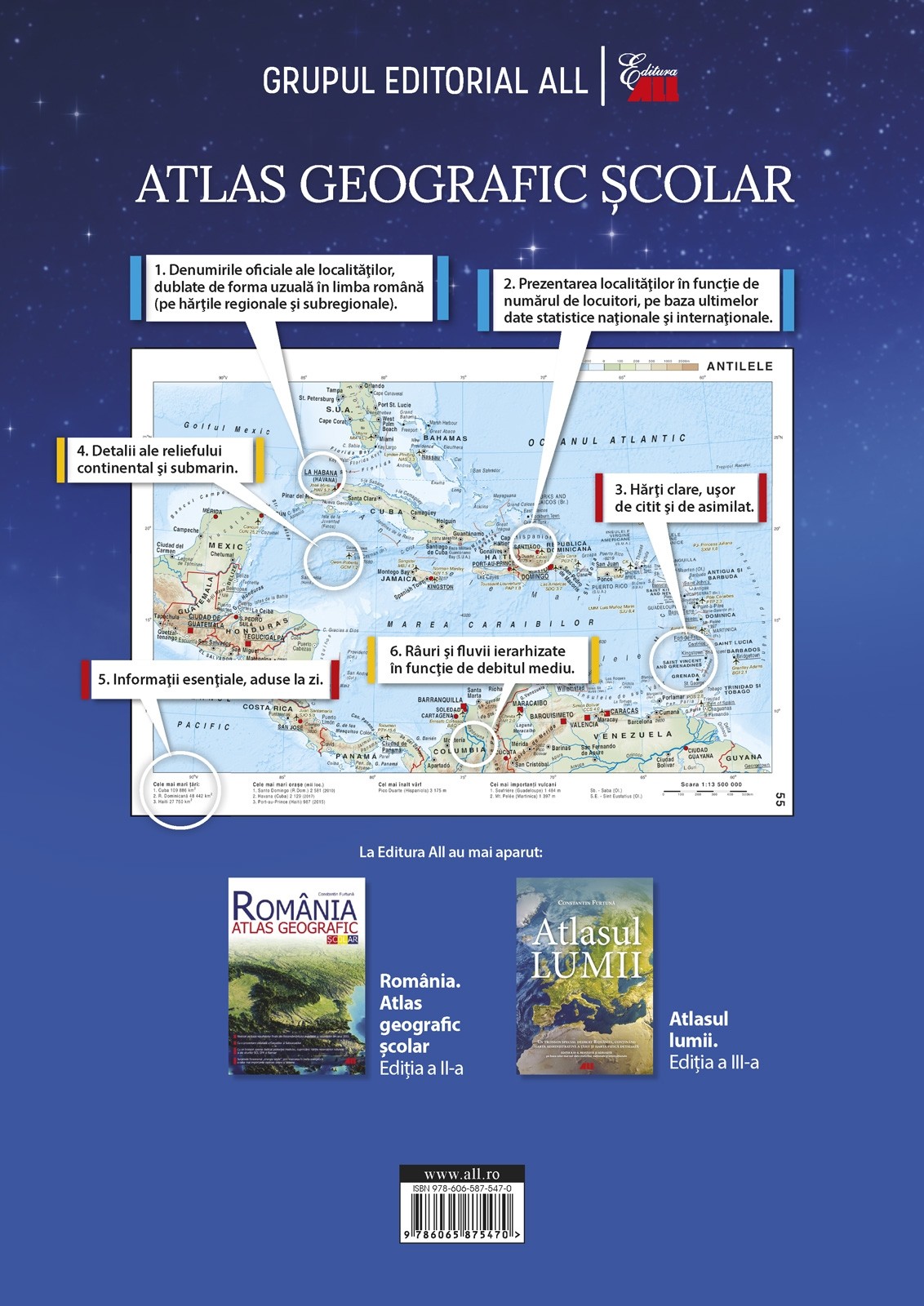 Atlas geografic scolar | Constantin Furtuna - 1