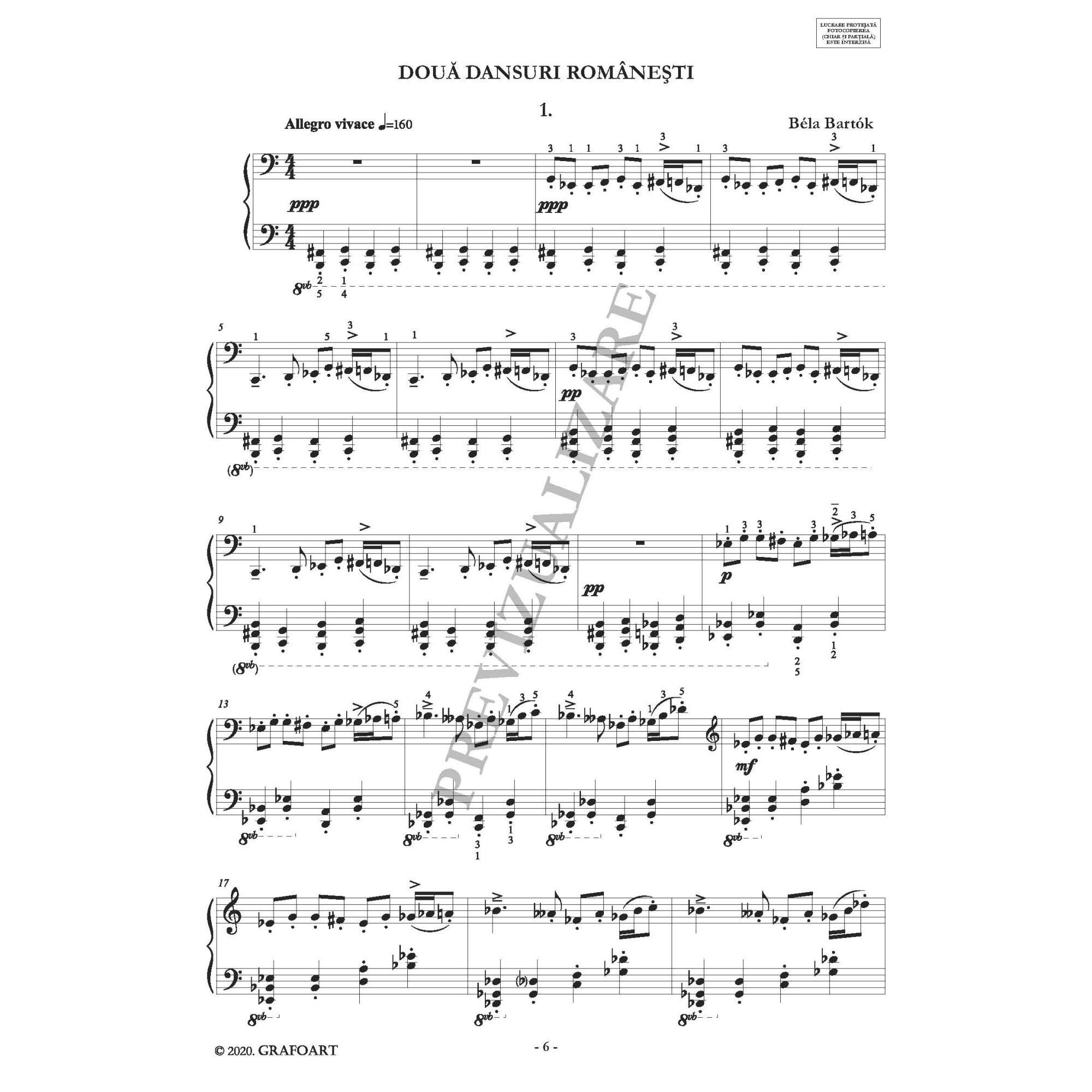 2 Dansuri Romanesti | Bela Bartok - 1 | YEO