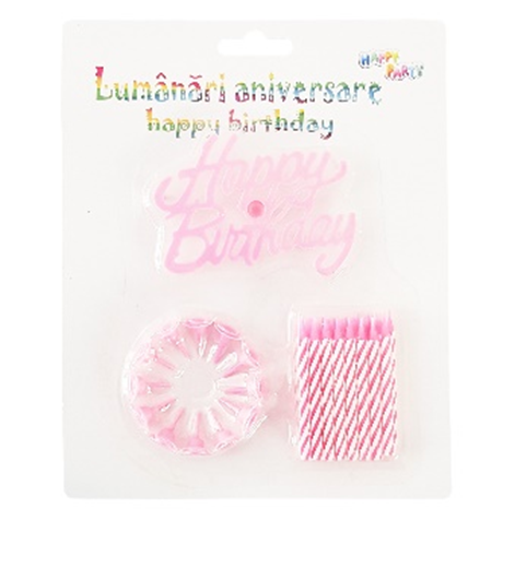 Lumanari aniversare Happy Birthday - mai multe culori | Sav Com - 3 | YEO