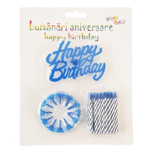 Lumanari aniversare Happy Birthday - mai multe culori | Sav Com - 1 | YEO