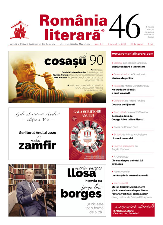 Romania literara nr. 46/2020 | carturesti.ro imagine 2022