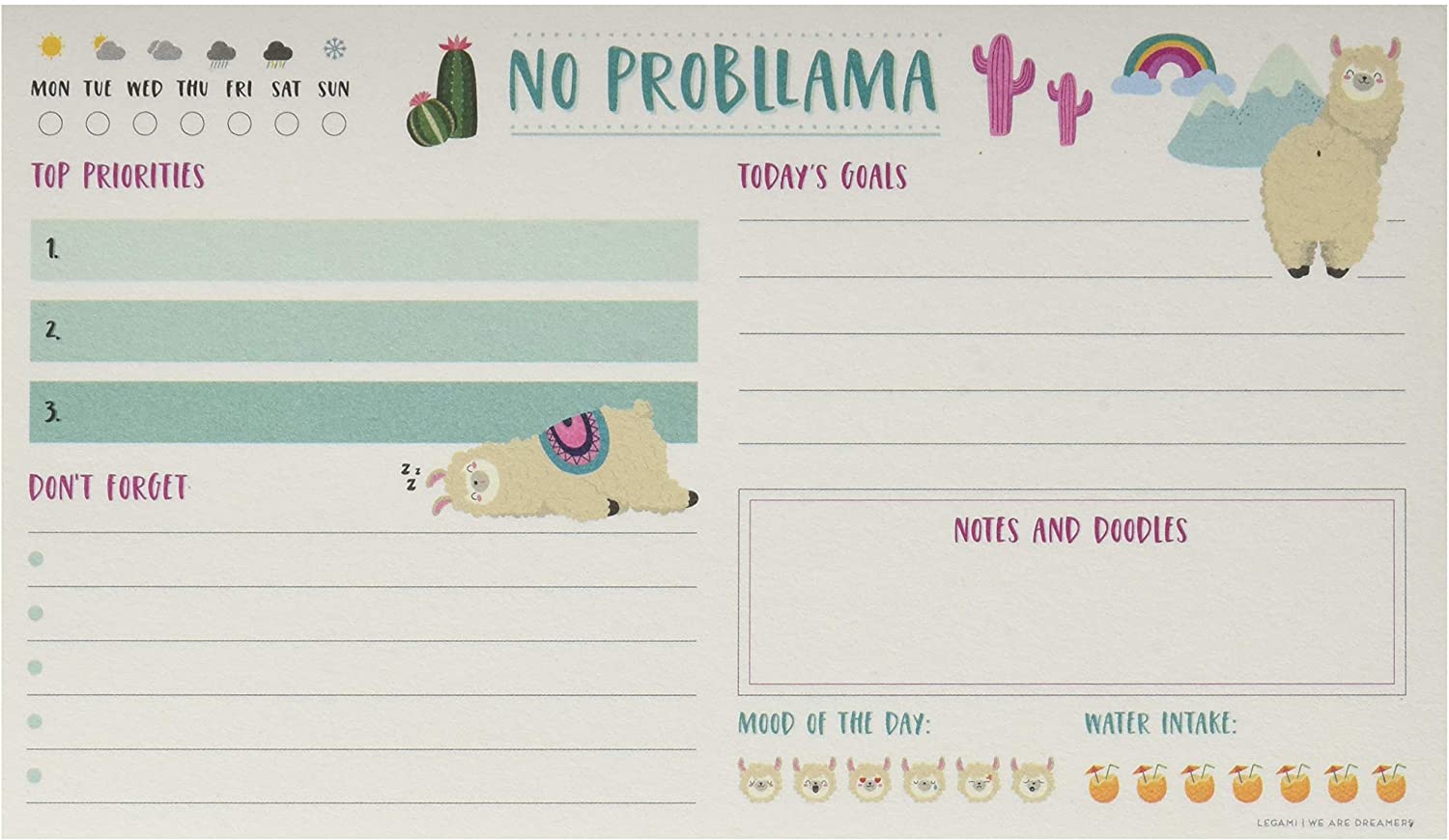 Notepad Planner Legami No Probllama | Legami - 1 | YEO