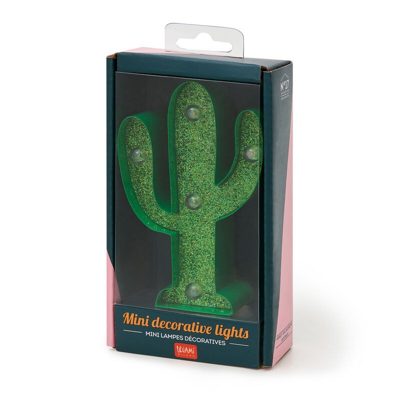 Mini Lampa - Cactus With Glitter | Legami - 1 | YEO