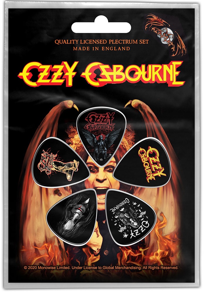  Set 5 pene pentru chitara - Ozzy Osbourne - No Ordinary Man Plectrum Pack | Rock Off 