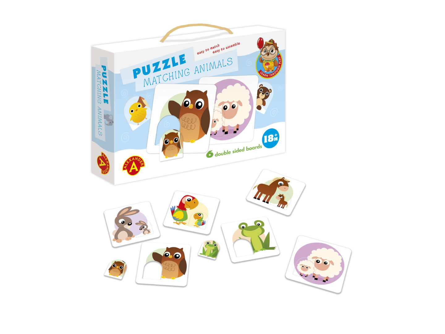 Puzzle - Matching Animals | Alexander Toys - 1