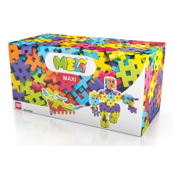 Set de constructie - Maxi, 200 piese | Meli