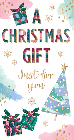 Felicitare Craciun - A Christmas Gift Just for You - Model 3 | Ling Design