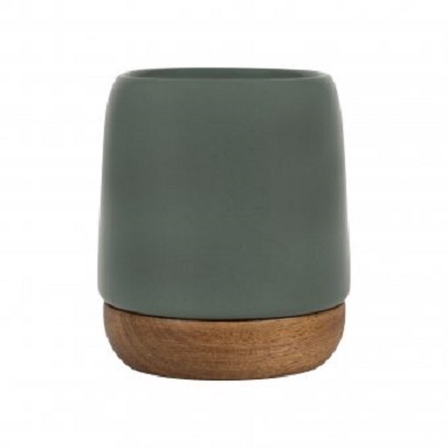 Ceasca - Nordika Kaki 100ml, stoneware+acacia wood