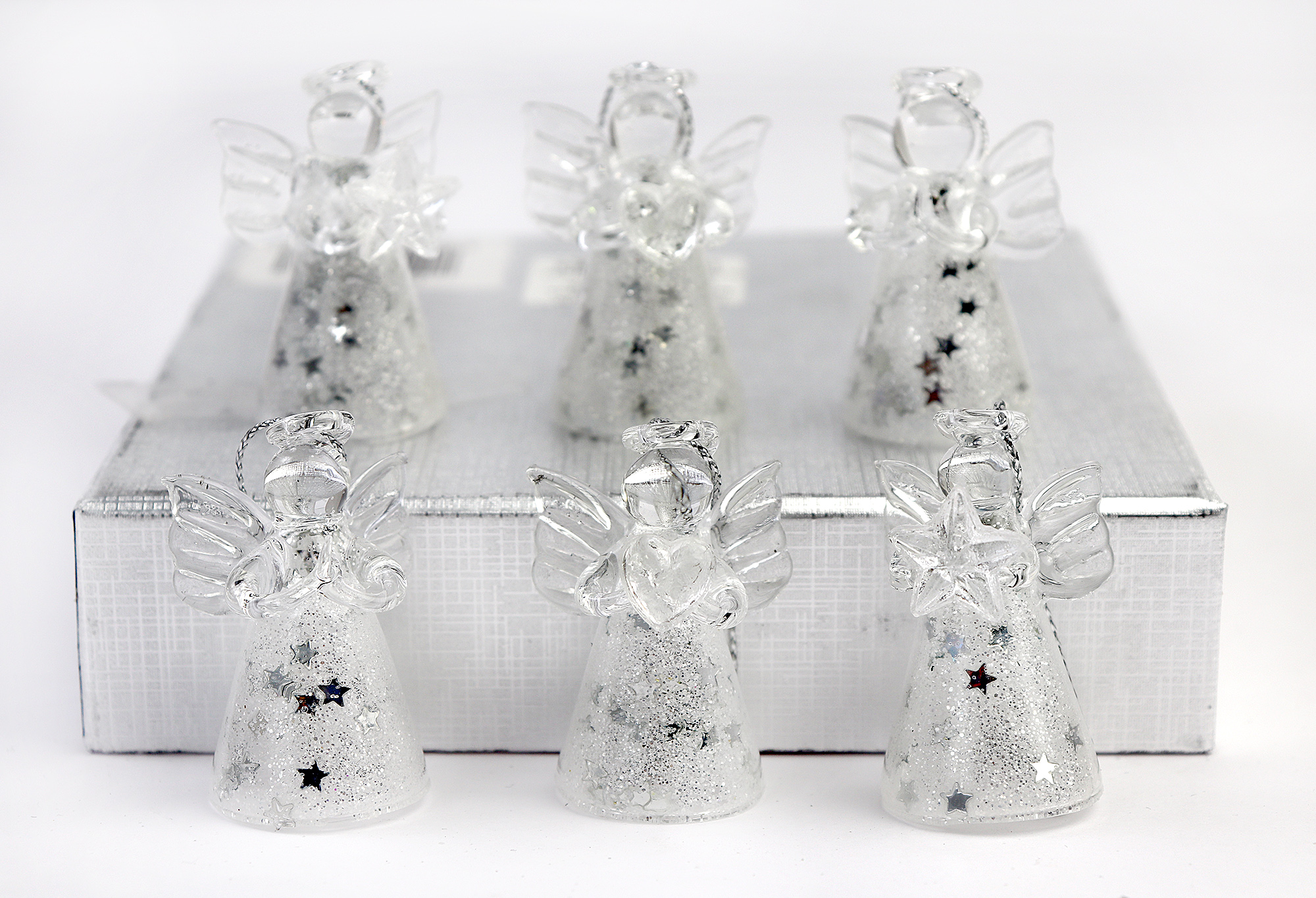 Set decoratiuni Craciun - Glass Angels, 6 pcs | Everbright Gifts - 1 | YEO