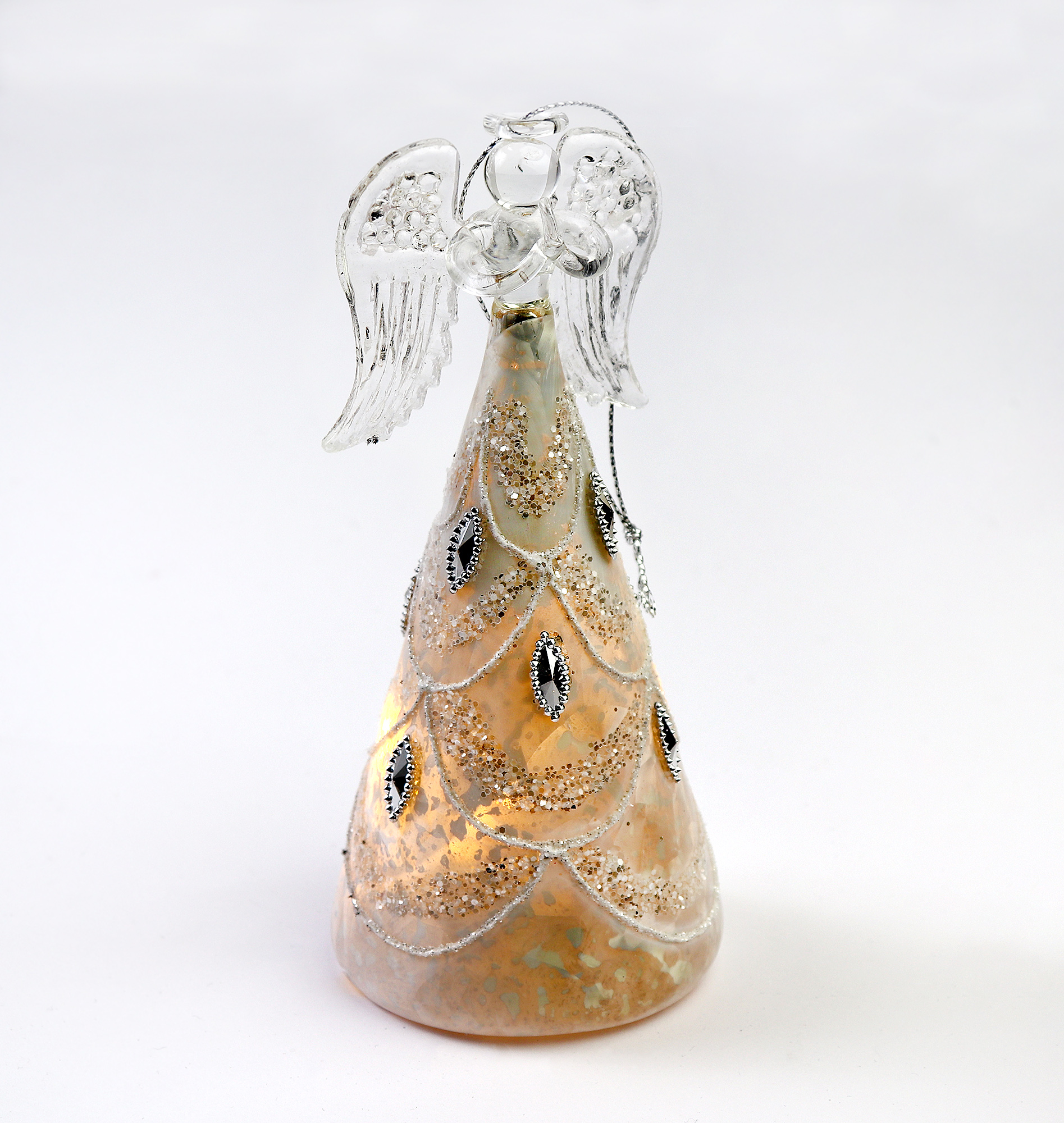 Decoratiune Craciun - Glass Angel with Light | Everbright Gifts - 1 | YEO