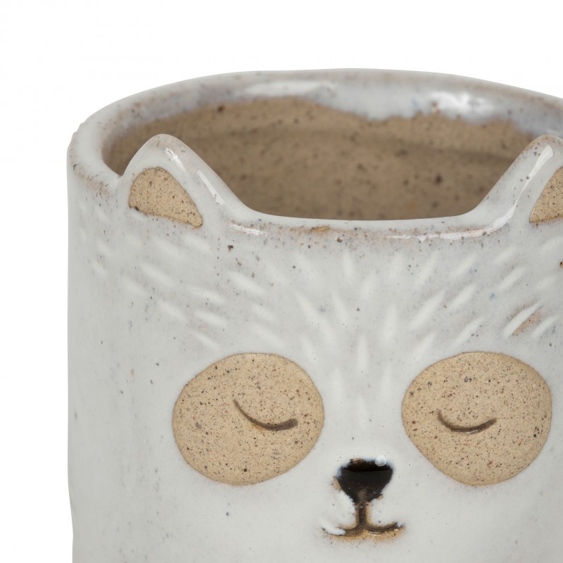 Ghiveci - Flower Pot Bear Cub Nature Grey D11XH11 Stoneware | Sema Design - 1 | YEO