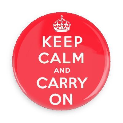 Insigna - Keep Calm and Carry On | Dean Morris