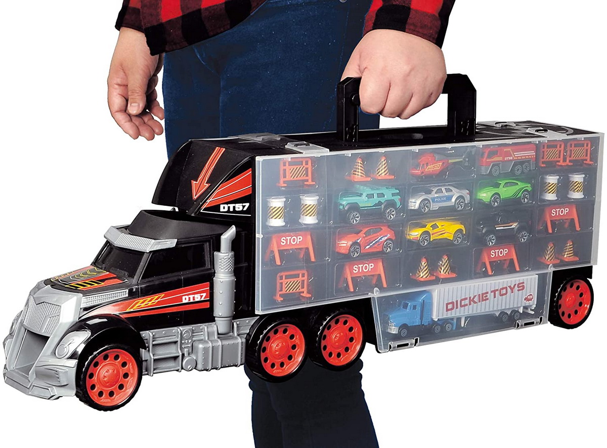 Set masinute - Super camion pentru transport si depozitare / Truck Carry Case | Dickie Toys - 3