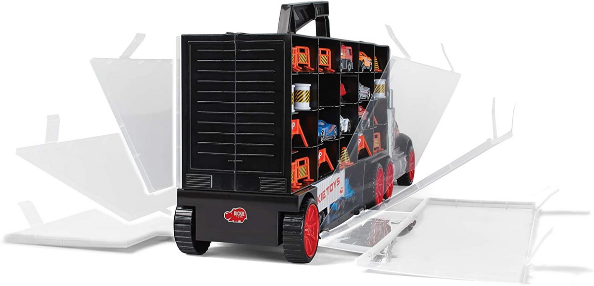 Set masinute - Super camion pentru transport si depozitare / Truck Carry Case | Dickie Toys - 2