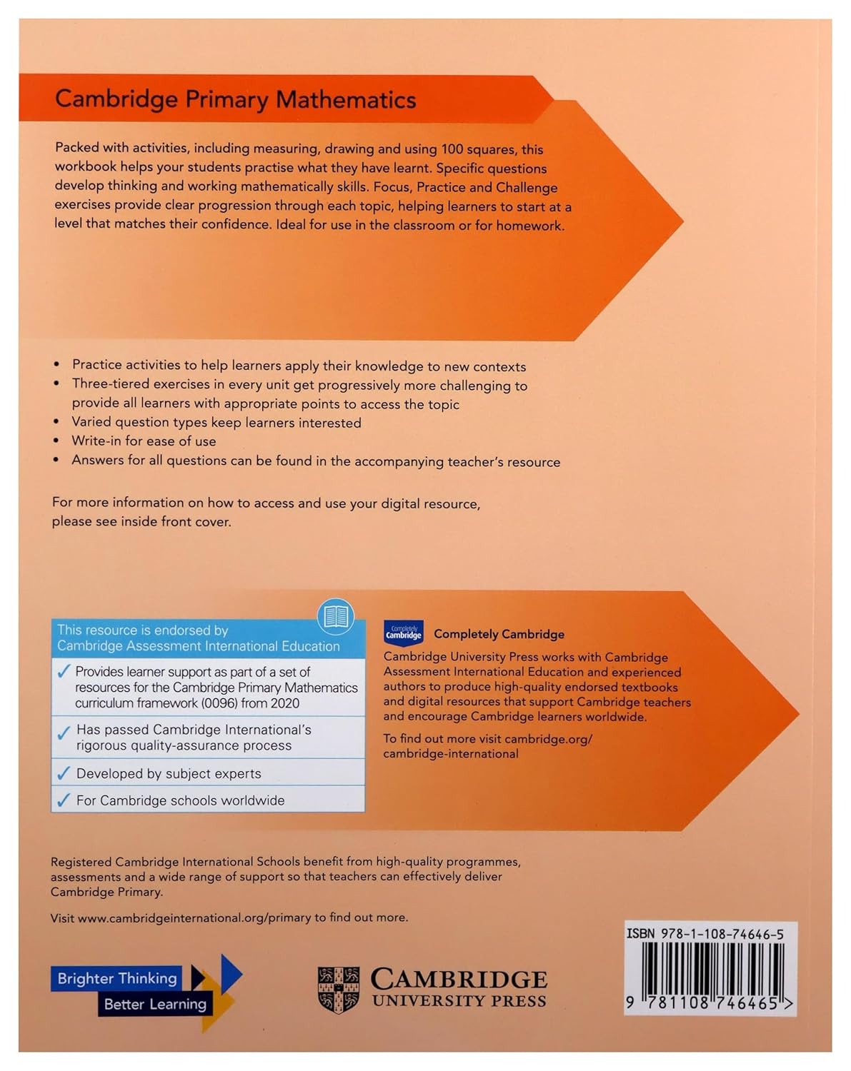 Cambridge Primary Mathematics - Workbook 2 With Digital Access (1 Year) | Cherri Moseley, Janet Rees