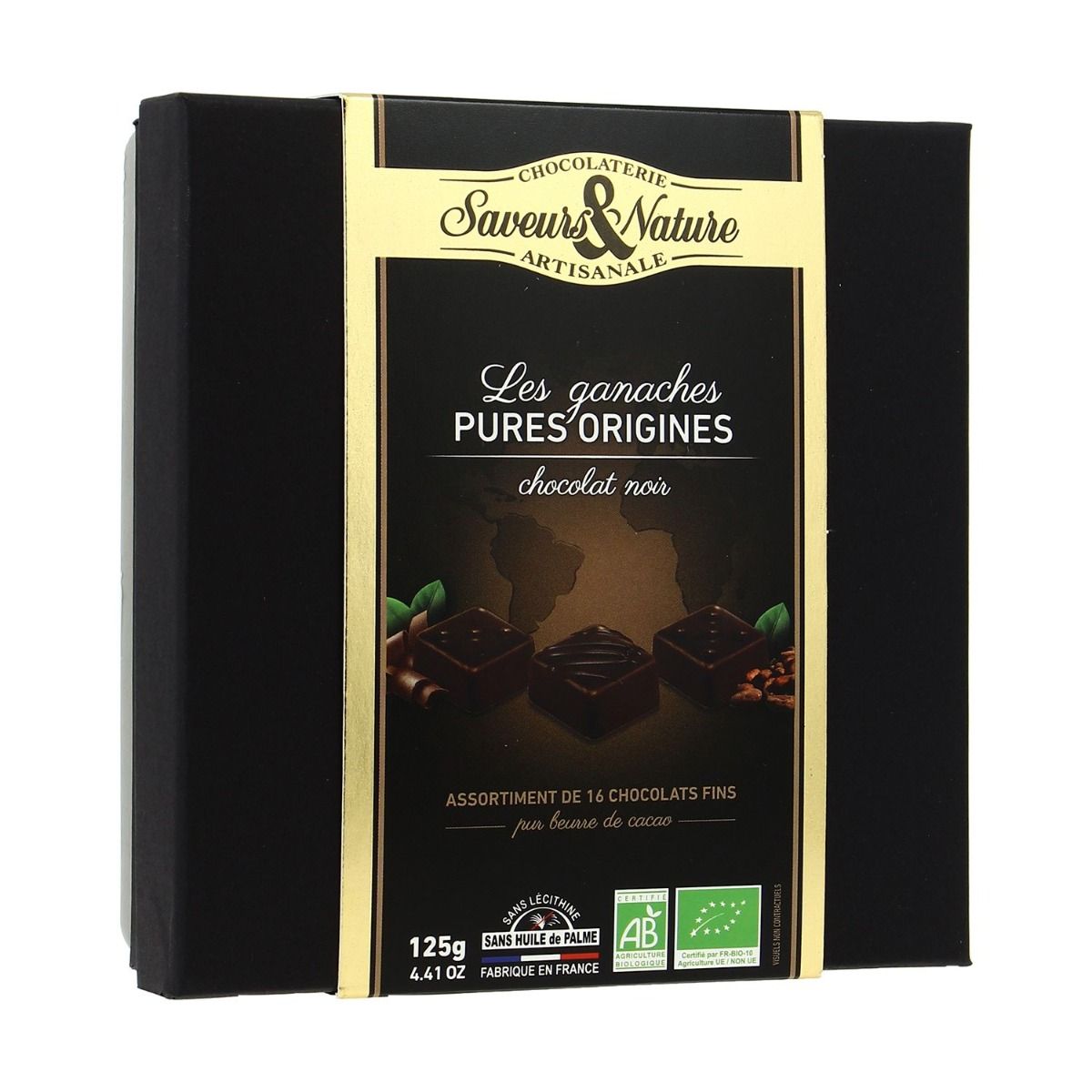 Bomboane ciocolata neagra BIO - Les Ganaches | Saveurs et Nature