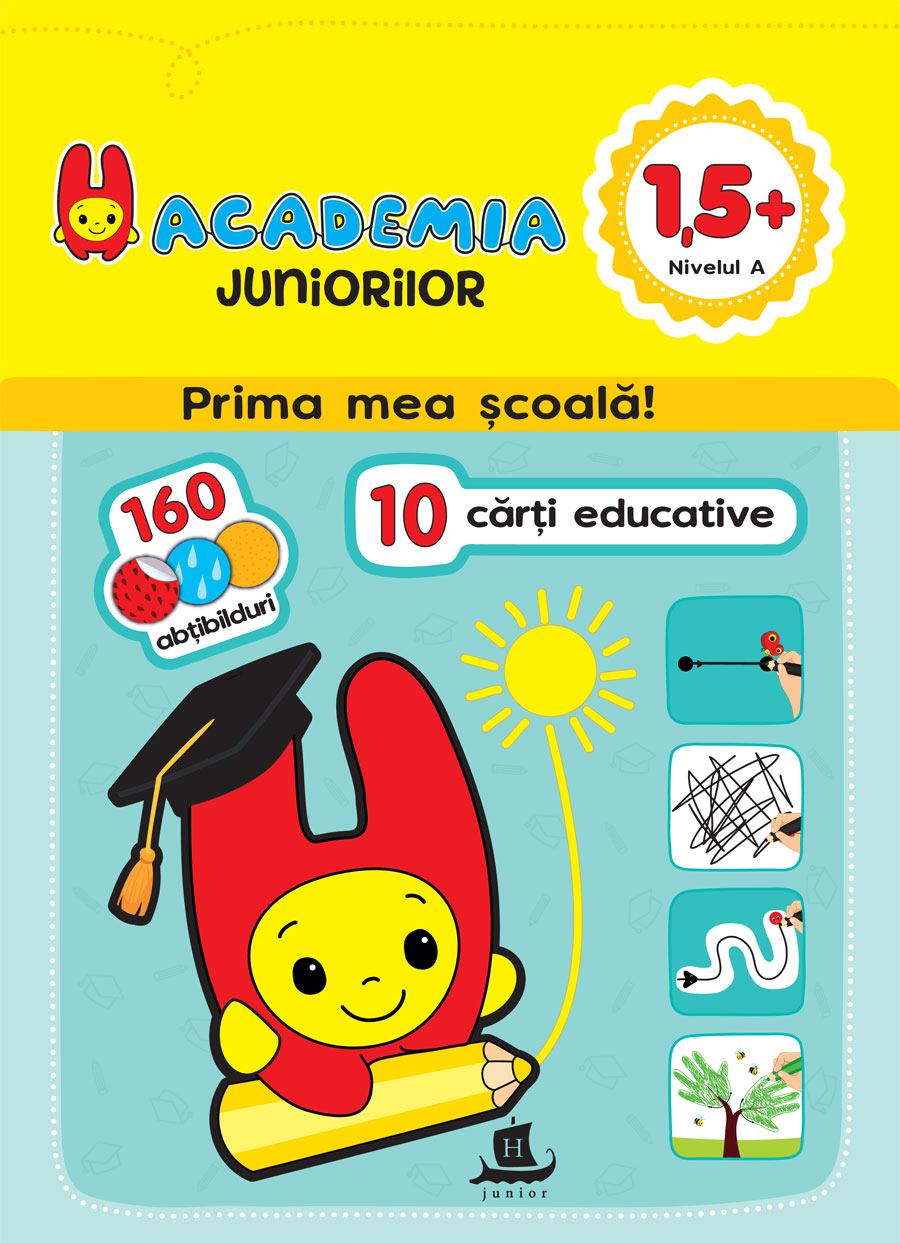 Academia juniorilor – 10 carti de activitati inteligente si distractive pentru grupa mica | Ilona Bakse