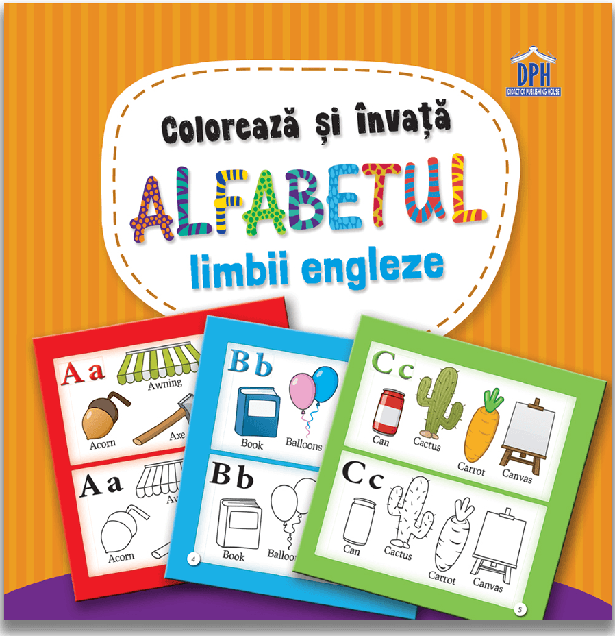 Coloreaza si invata alfabetul limbii engleze | adolescenti 2022