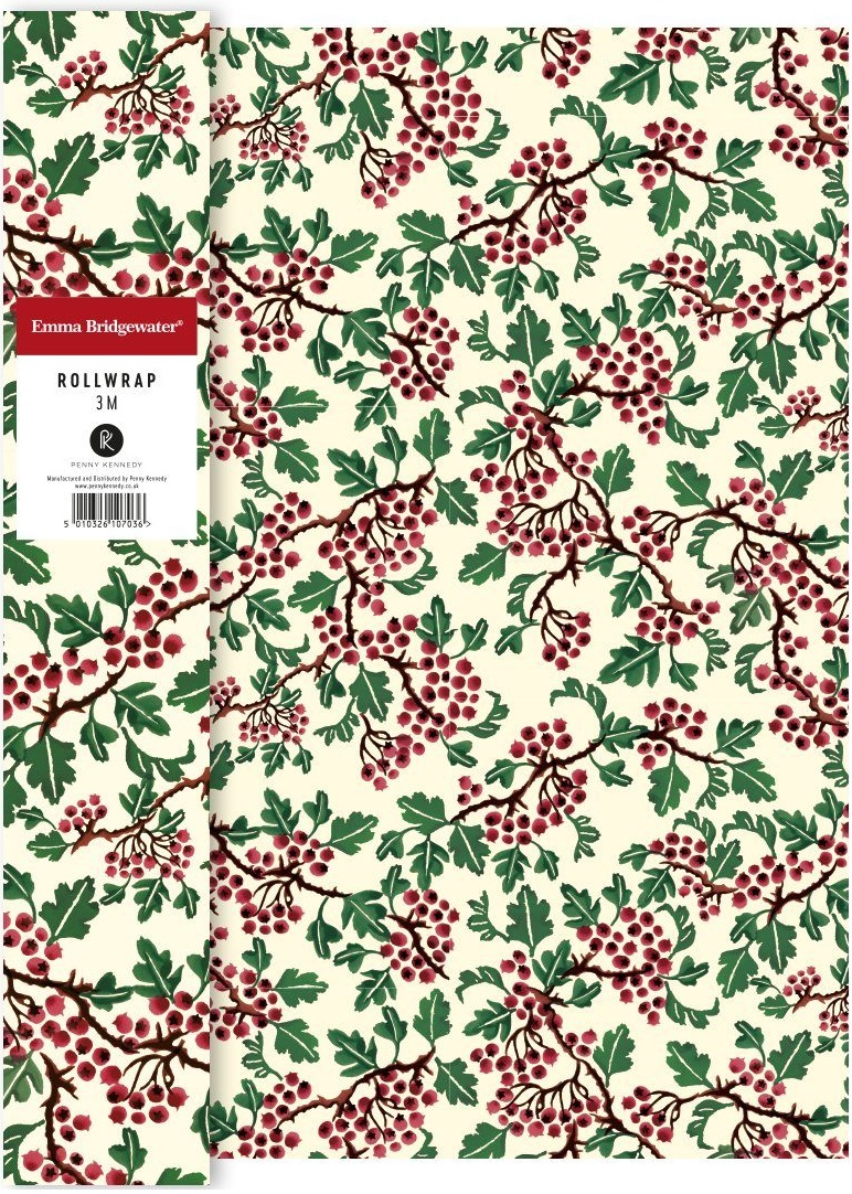 Hartie de impachetat Emma Bridgewater - Xmas Joy - Hawthorn Berry | Penny Kennedy