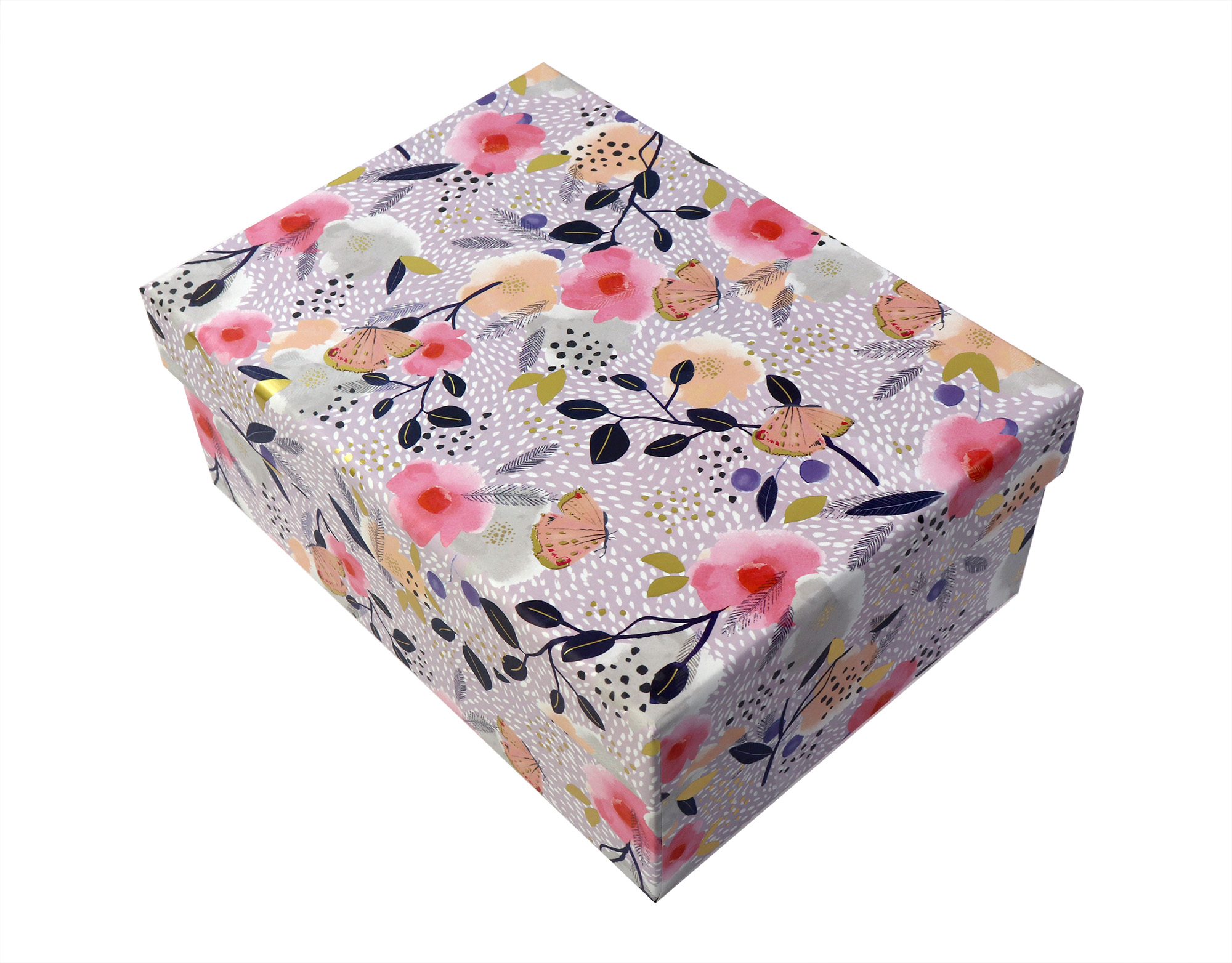 Cutie cadou - Louise Tiler-Pink Floral, medium box | Penny Kennedy