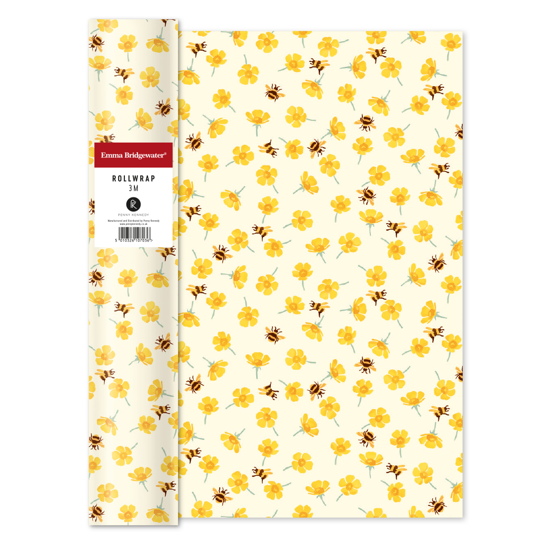 Hartie de impachetat - Roll - Emma Bridgewater - Buttercups and Bees | Penny Kennedy