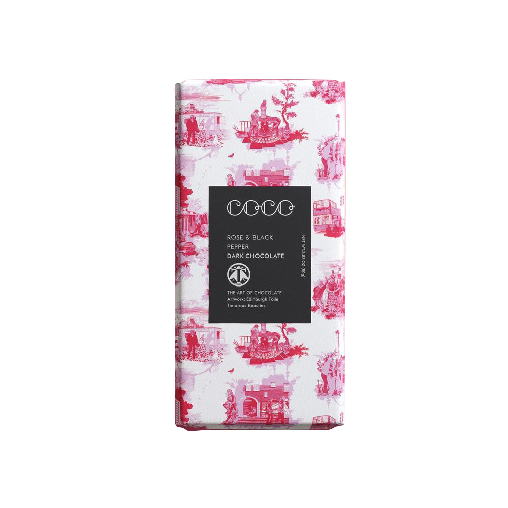 Ciocolata neagra - Rose & Black Pepper | Coco Chocolatier