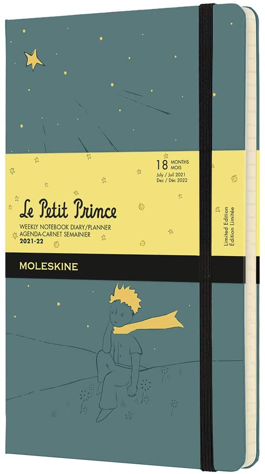 Agenda 2021-2022 - 18-Month Weekly Planner - Large, Hard Cover - Le Little Prince - Seaweed Green | Moleskine