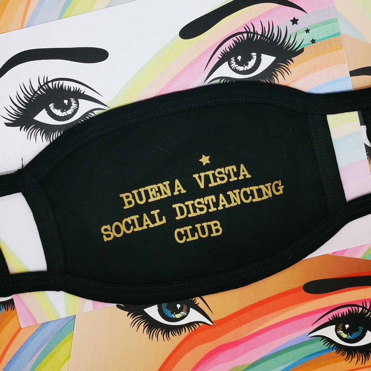 Masca reutilizabila - Buena Vista Social Distancing Club | Five Dollar Shake