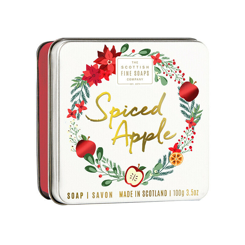 Sapun in cutie metalica - Spiced Apple | The Scottish Fine Soaps