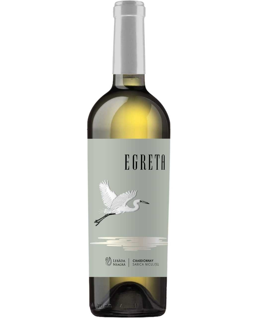  Vin alb - Lebada Neagra, Egreta, Chardonnay, Demisec, 2019 | Lebada neagra 