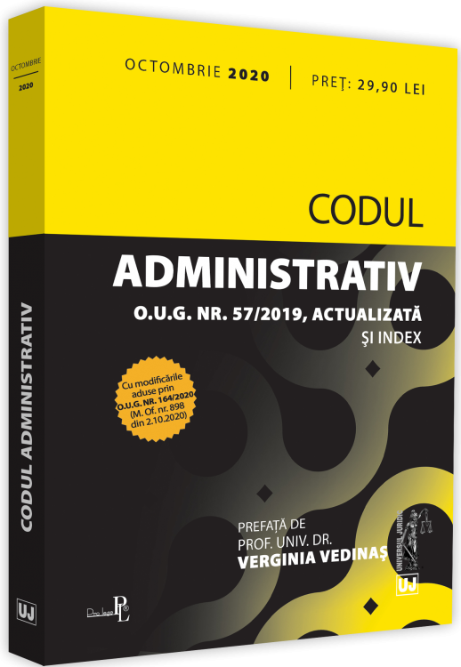 Codul administrativ octombrie 2020 | Verginia Vedinas carturesti.ro Carte