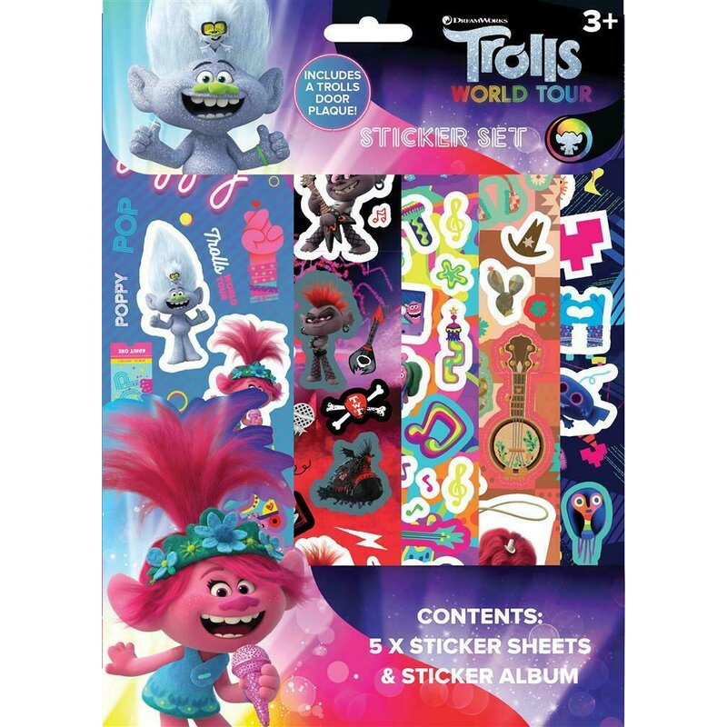 Set stickere - Trolls World Tour | DreamWorks Press