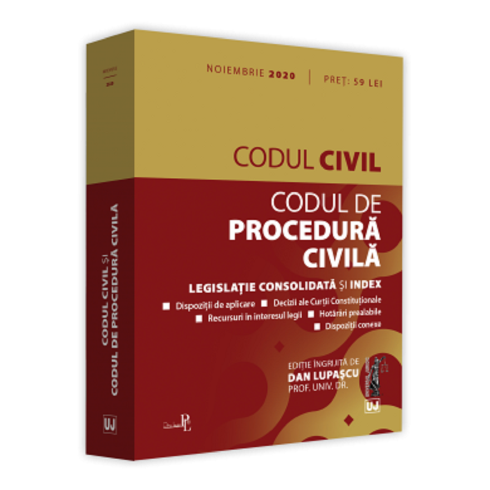 Codul civil si Codul de procedura civila: noiembrie 2020 | Dan Lupascu carturesti.ro imagine 2022 cartile.ro