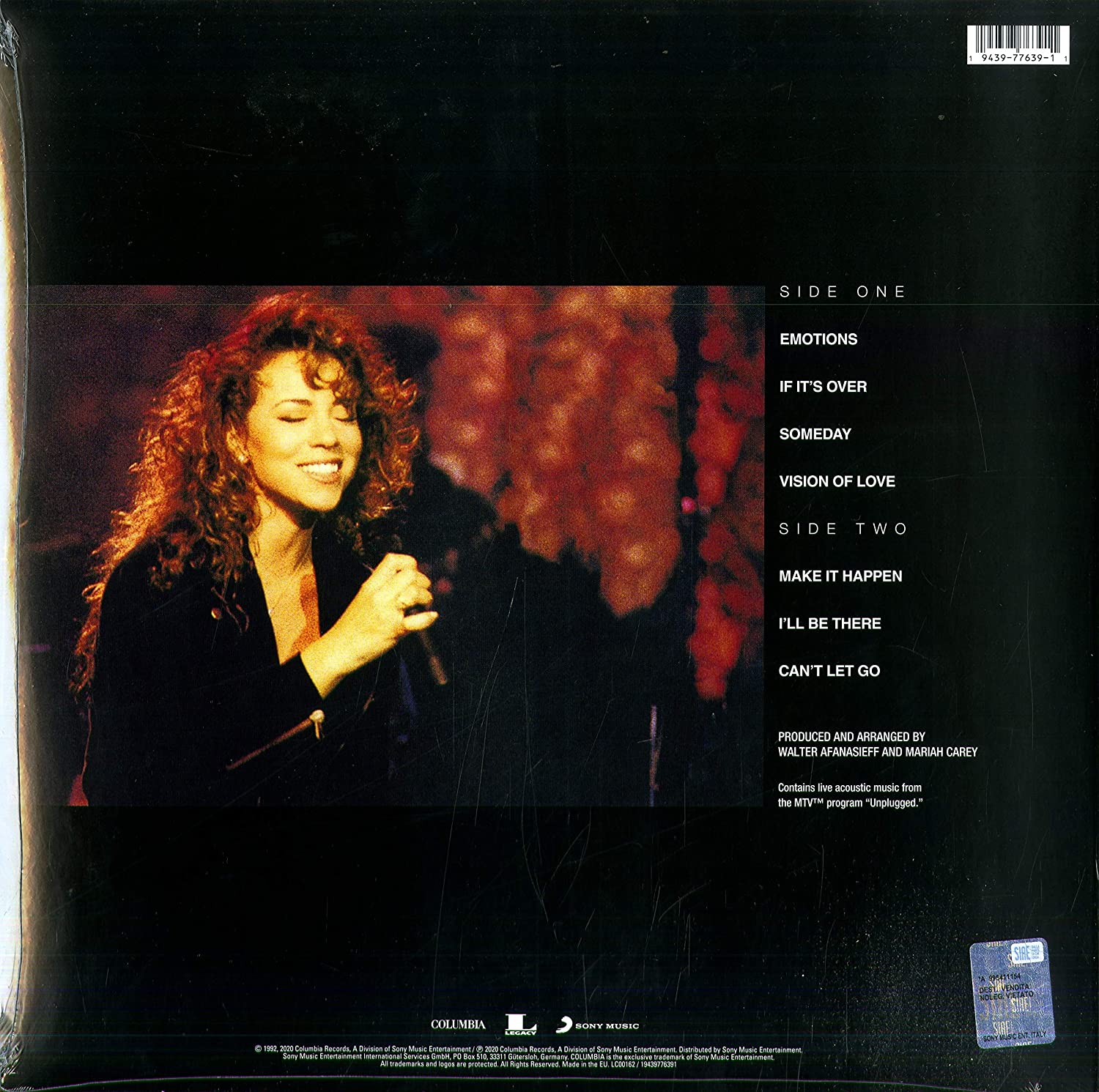 Mariah Carey - MTV Unplugged - Vinyl | Mariah Carey