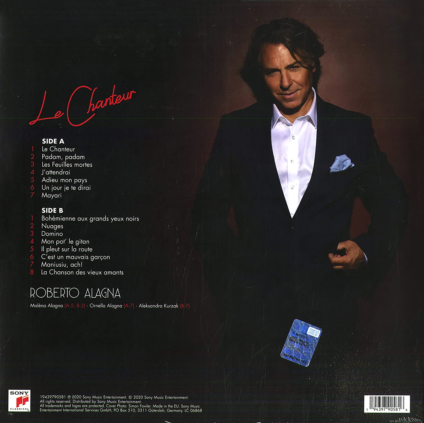 Le Chanteur - Vinyl | Roberto Alagna