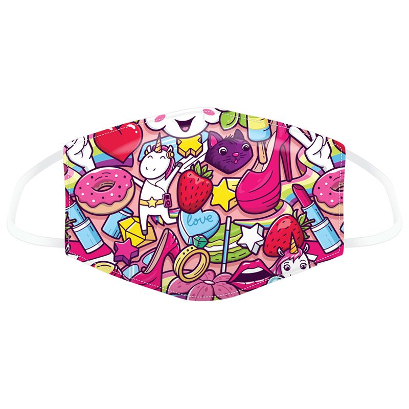 Masca de protectie faciala - Sweet Teen Unicorn Face Covering, large | Puckator - 1 | YEO