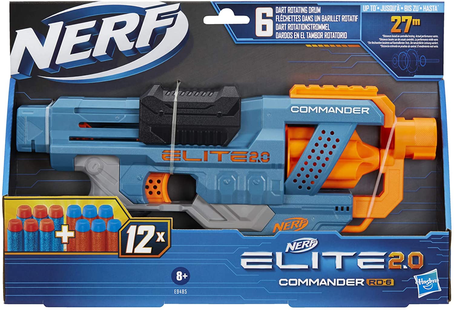 Blaster Nerf Elite 2.0 - Commander RD-6 | Nerf