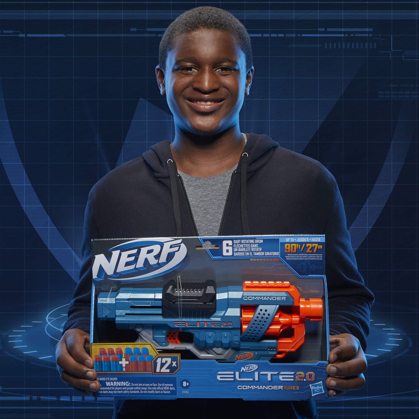 Blaster Nerf Elite 2.0 - Commander RD-6 | Nerf - 2 | YEO