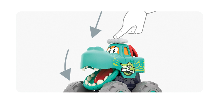 Masinuta Bebe Monster Truck Crocodilul | Hola - 2 | YEO