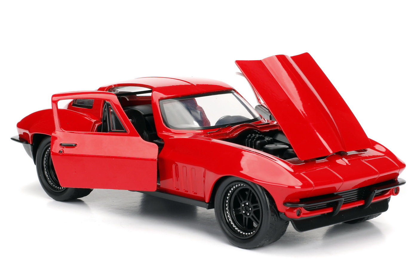 Masinuta Metalica Fast And Furious 1966 Chevy Corvette Scara 1 La 24 | Jada Toys - 1