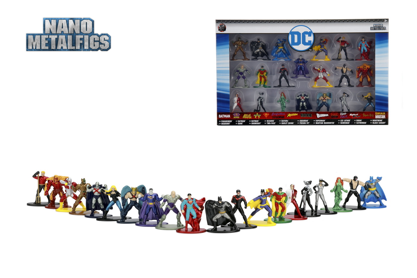 Set 20 De Figurine Metalice Cu Eroii Dc Si Figurina Black Canary Inclusa | Jada Toys