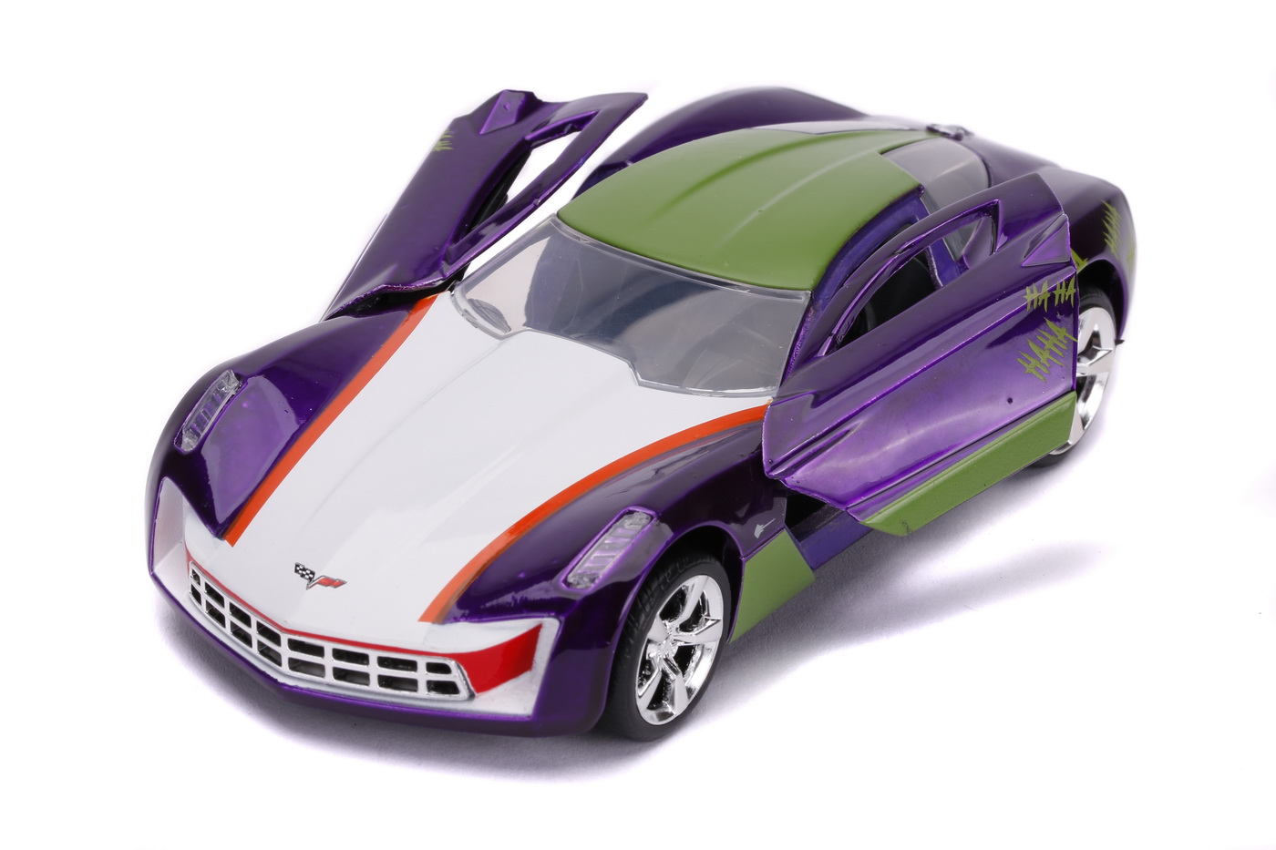 Masinuta Metalica Joker 2009 Chevy Corvette Stingray Scara 1:32 | Jada Toys - 6
