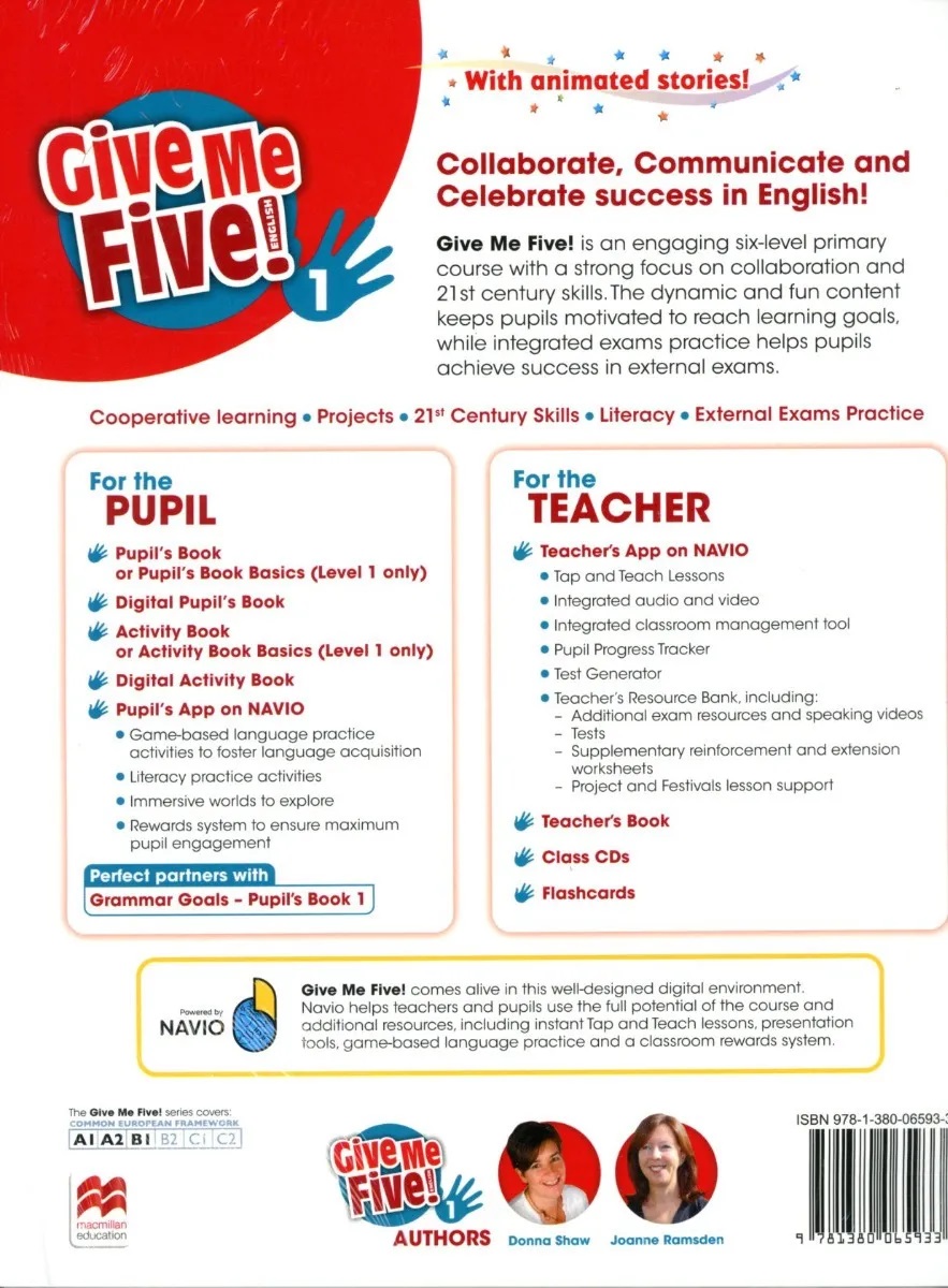 Give Me Five! Level 1 Activity Book + Digital Activity Book | Donna Shaw, Joanne Ramsden