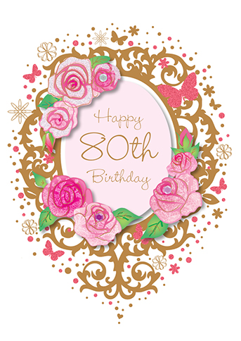 Felicitare - 80th Birthday - Bijou | Ling Design