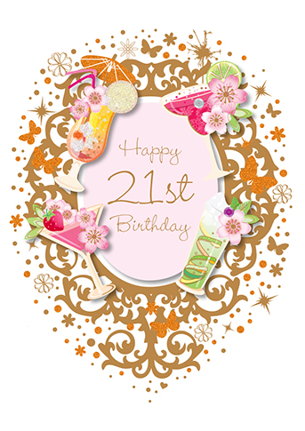 Felicitare - 21st Birthday - Bijou | Ling Design