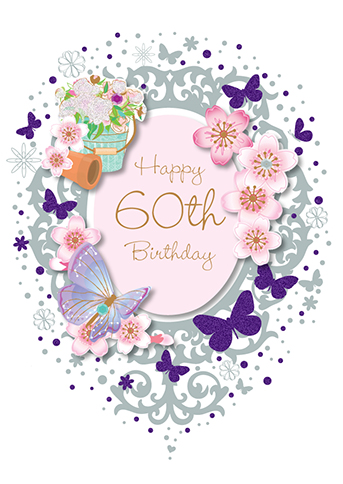 Felicitare - 60th Birthday - Bijou | Ling Design image